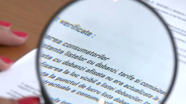 Comisioanele, dobanzile si clauzele ascunse in contract. Bancile, amendate cu 1 mil. de lei de ANPC