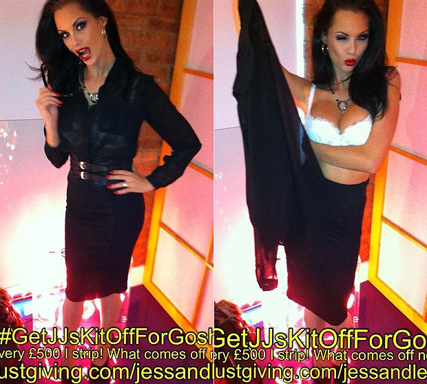 Una dintre cele mai frumoase vedete din Marea Britanie a facut striptease in scop caritabil. FOTO