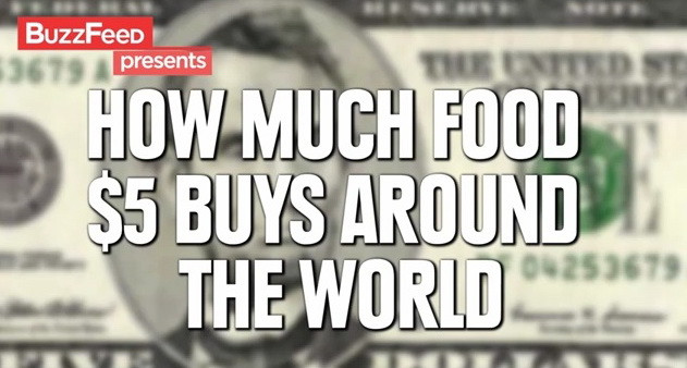 Cata mancare si bere poti sa cumperi cu 5 dolari in diferite colturi ale lumii! VIDEO