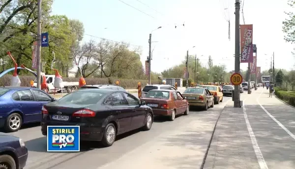 De astazi, traficul din zona Michelangelo este restrictionat. CUM SE CIRCULA