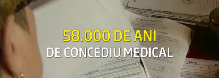 CAMERA ASCUNSA: Cum poti inventa o boala pentru un concediu. Romanii au strans 58.000 ani de medical