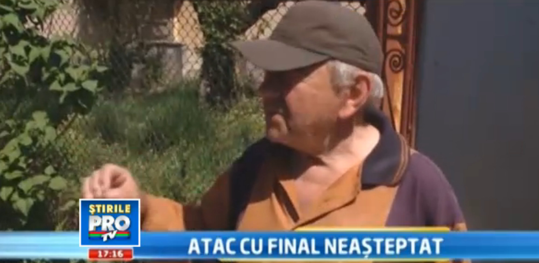 Atac cu final neasteptat.Ce pateste un barbat imbracat la patru ace cand vrea sa jefuiasca un batran