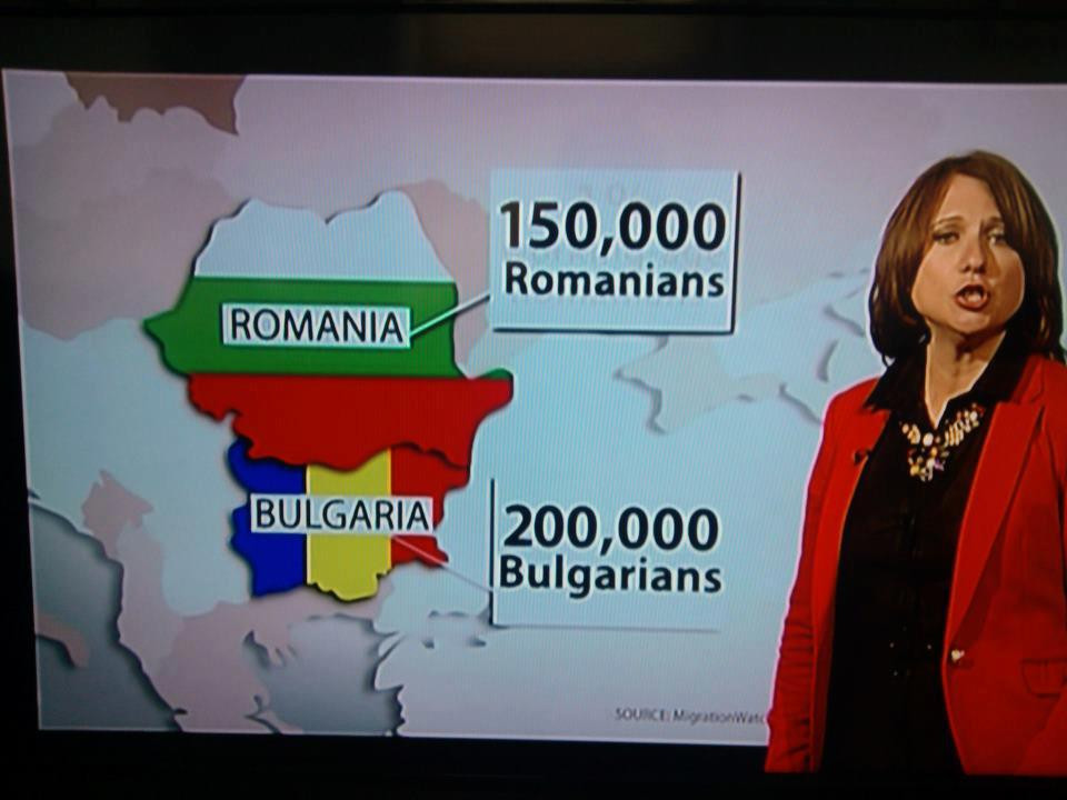 Gafa la BBC. Disperati ca vor fi invadati de romani si bulgari, britanicii ne-au incurcat steagurile