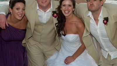 Mireasa s-a inverzit de furie cand a vazut ce era in spatele ei. "Mi-a stricat toata bucuria"