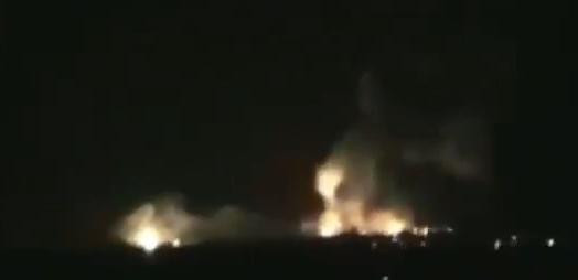 Atac la aeroportul din Damasc. Rachetele au lovit un avion stationat si un rezervor de kerosen.Video