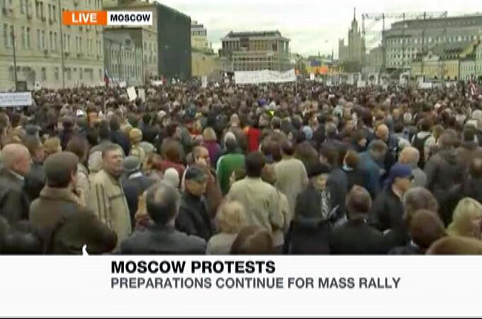 "Suntem cu miile". Protest impotriva lui Vladimir Putin in piata Bolotnia din Moscova