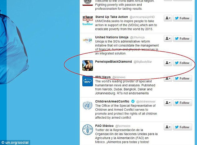 FOTO. Legatura neasteptata dintre o actrita din filmele pentru adulti si contul de Twitter al ONU