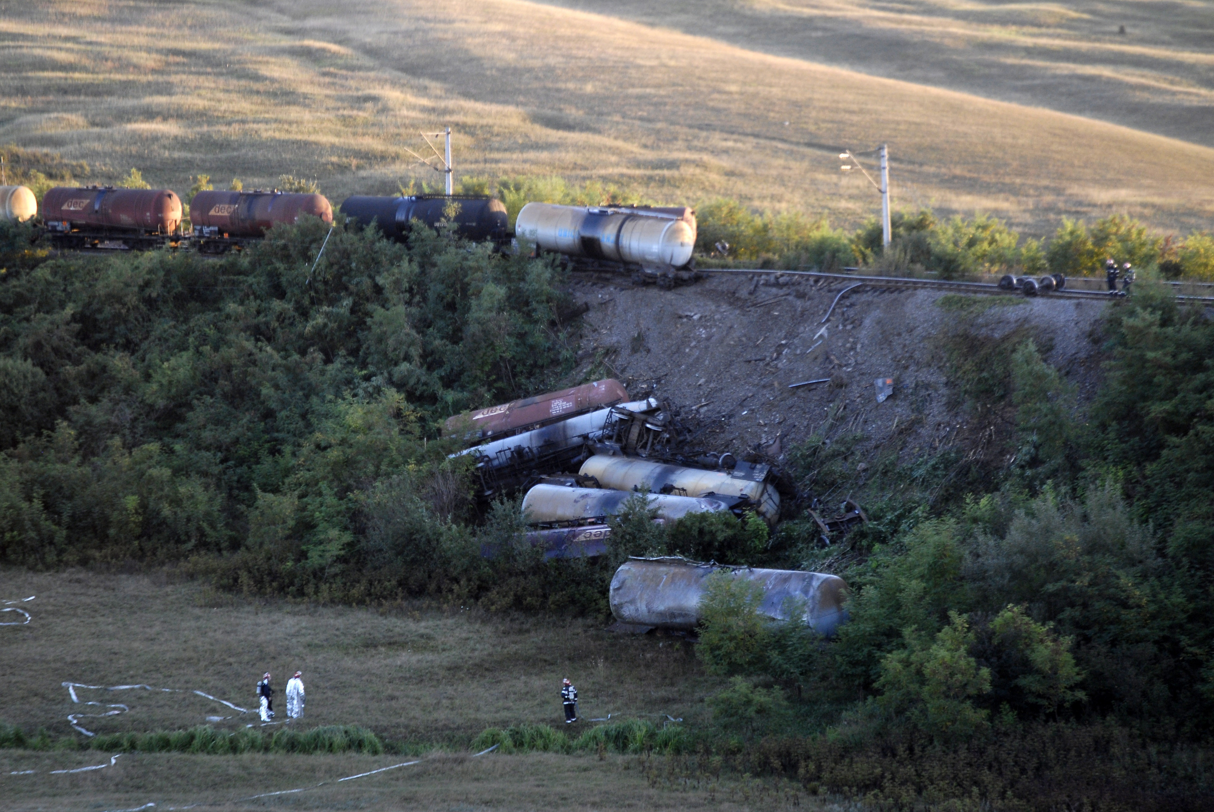 Accident feroviar in Bistrita