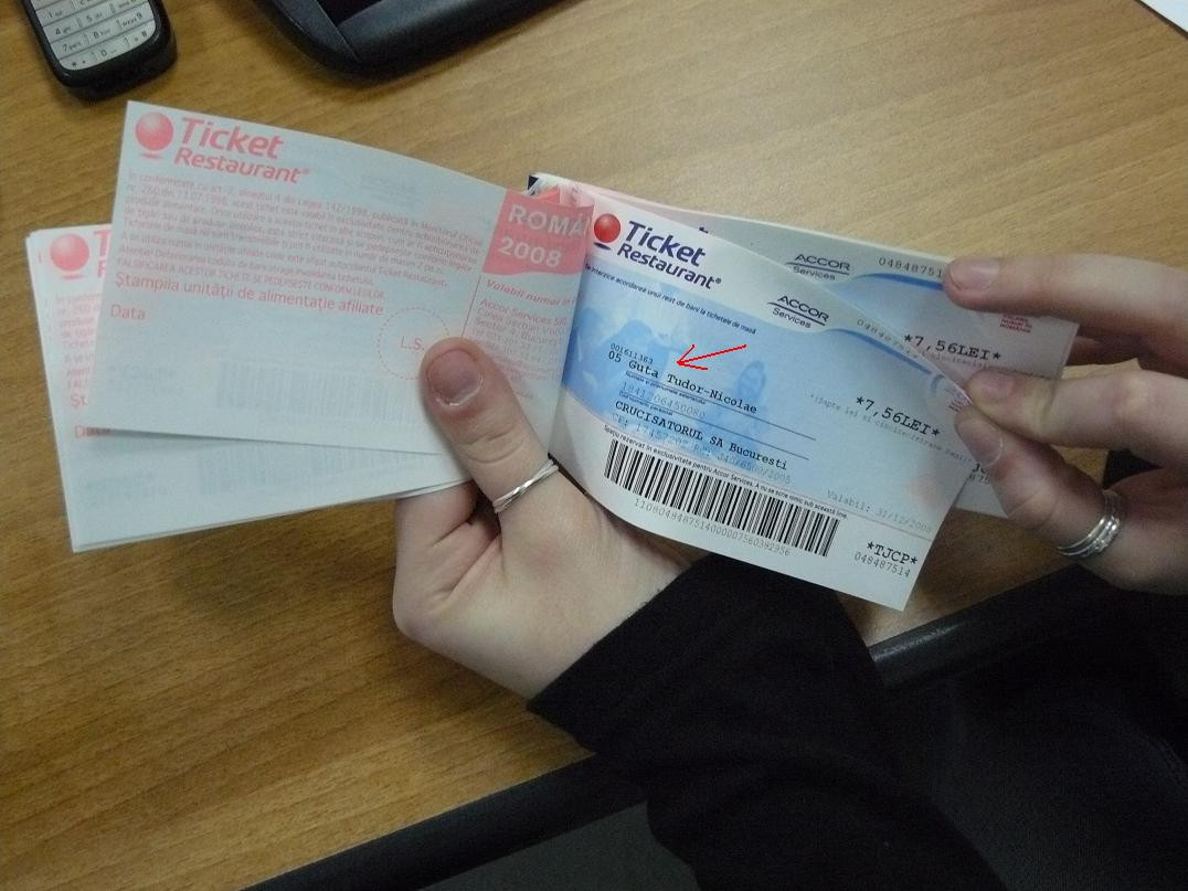 Valoarea tichetului de masa, majorata de la 9 la 9,35 lei, tichetul de cresa, de la 400 la 420 lei