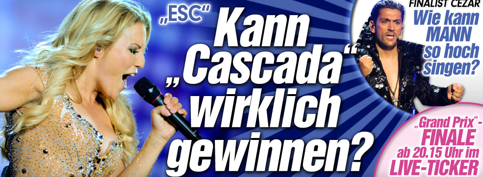 EUROVISION 2013 FINALA. CEZAR OUATU, favoritul Bild pentru FINALA: "Cum poate sa cante asa?"