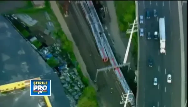 VIDEO. Grav accident feroviar in Statele Unite. 60 de persoane au ajuns la spital