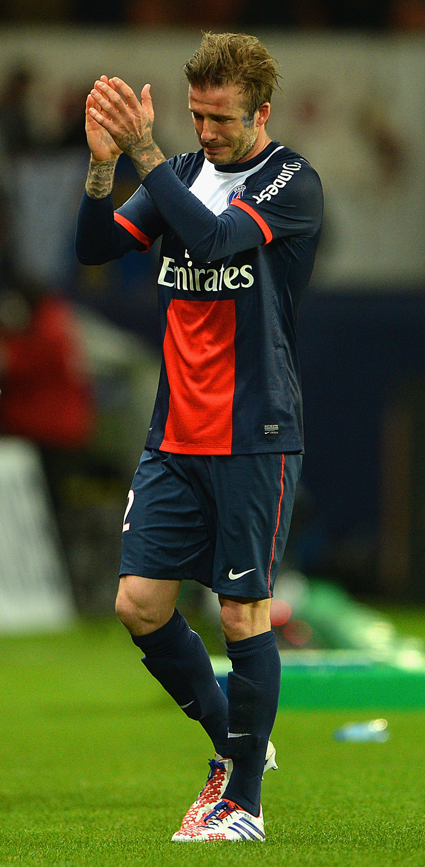 David Beckham s-a retras cu lacrimi in ochi dupa ce a castigat titlul cu PSG in Franta