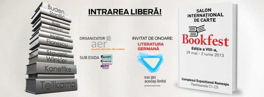 Bookfest 2013. Programul complet al evenimentului. Ce scriitori puteti intalni intre 29 mai-2 iunie