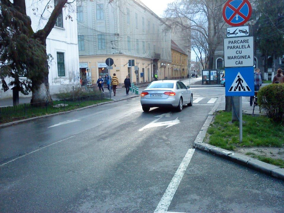 "Lista rusinii" pentru soferii care parcheaza neregulamentar. Unde sunt aratati cu degetul