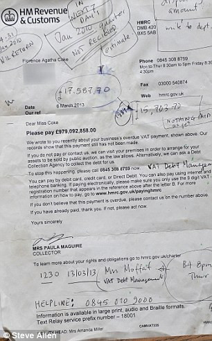 FOTO. Factura uriasa primita de proprietara acestei cafenele. "Era sa cad de pe scaun"