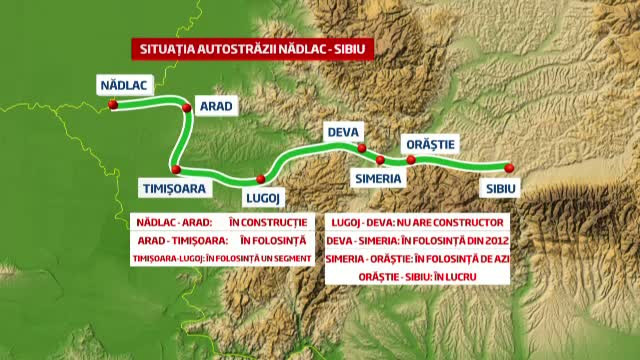 Romania a lansat prima autostrada pe care o parcurgi in 7 minute.Harta marilor drumuri lasate in aer