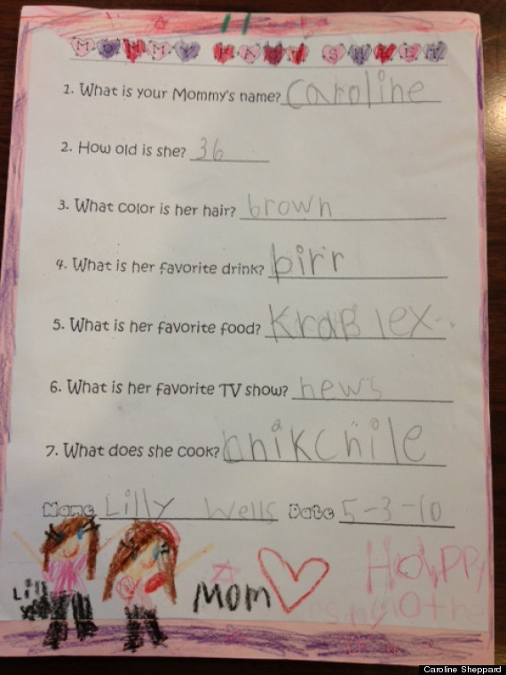 Ce a scris o fetita despre mama ei intr-un test. "Am fost jenata, dar m-am si distrat grozav"