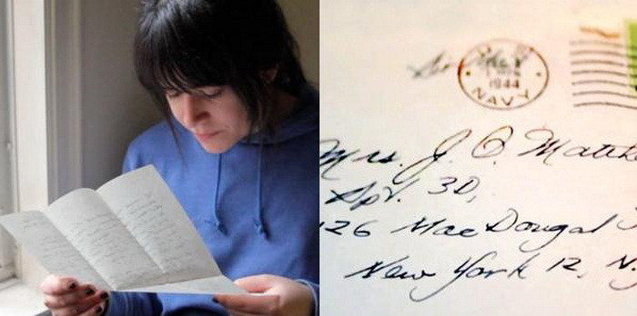 Scrisoarea de dragoste "fantoma": a ajuns la destinatie dupa 70 de ani