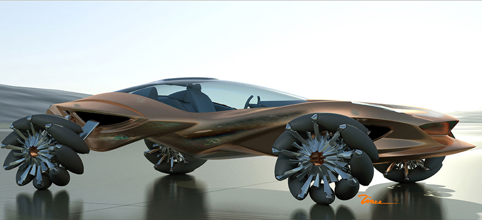 Conceptul care demoleaza tot ce stiai despre masini! E super SF si va construit din…ciment flexibil!