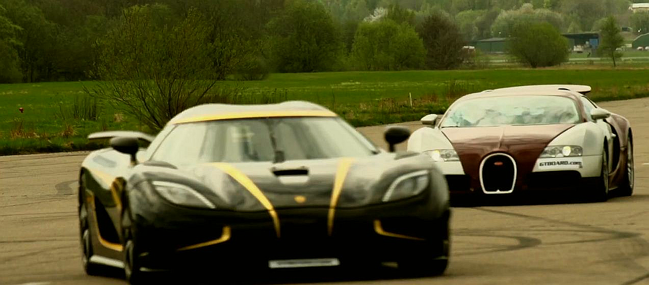 Bugatti Veyron vs Koenigsegg Agera S Hundra. Cine castiga duelul titanilor? VIDEO