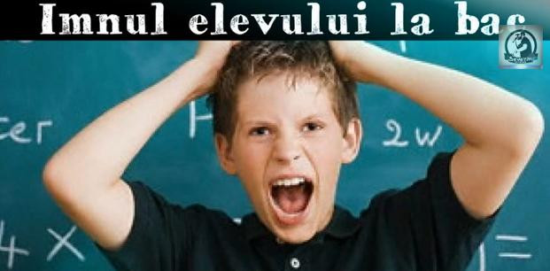 BACALAUREAT 2013. Imnul elevului care se pregateste in aceste zile de BAC 2013. VIDEO