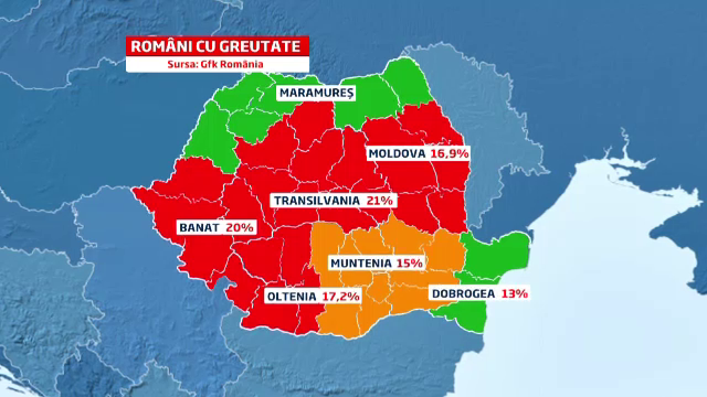 Romania, mai grea cu 200.000 de tone fata de limita normala. Peste 50% dintre romani au kg in plus
