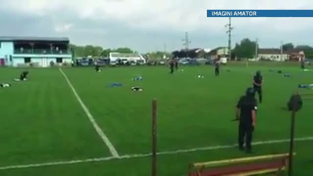 Unul dintre cei mai temuti interlopi din Timisoara, retinut in timpul unui meci de fotbal. VIDEO