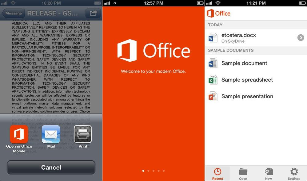 Microsoft Office a fost lansat oficial pentru iPhone