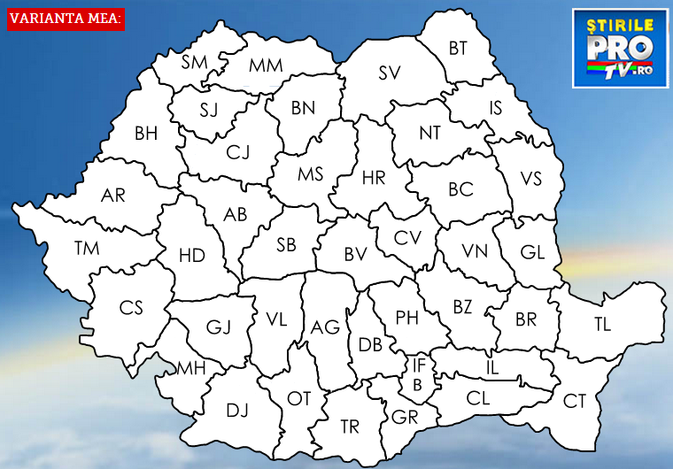 REINVENTEAZA ROMANIA. Aplicatia www.stirileprotv.ro pentru regionalizarea tarii