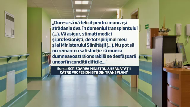 Ministrul Nicolaescu, catre expertii in transplant: Remarc cu satisfactie munca in conditii dificile