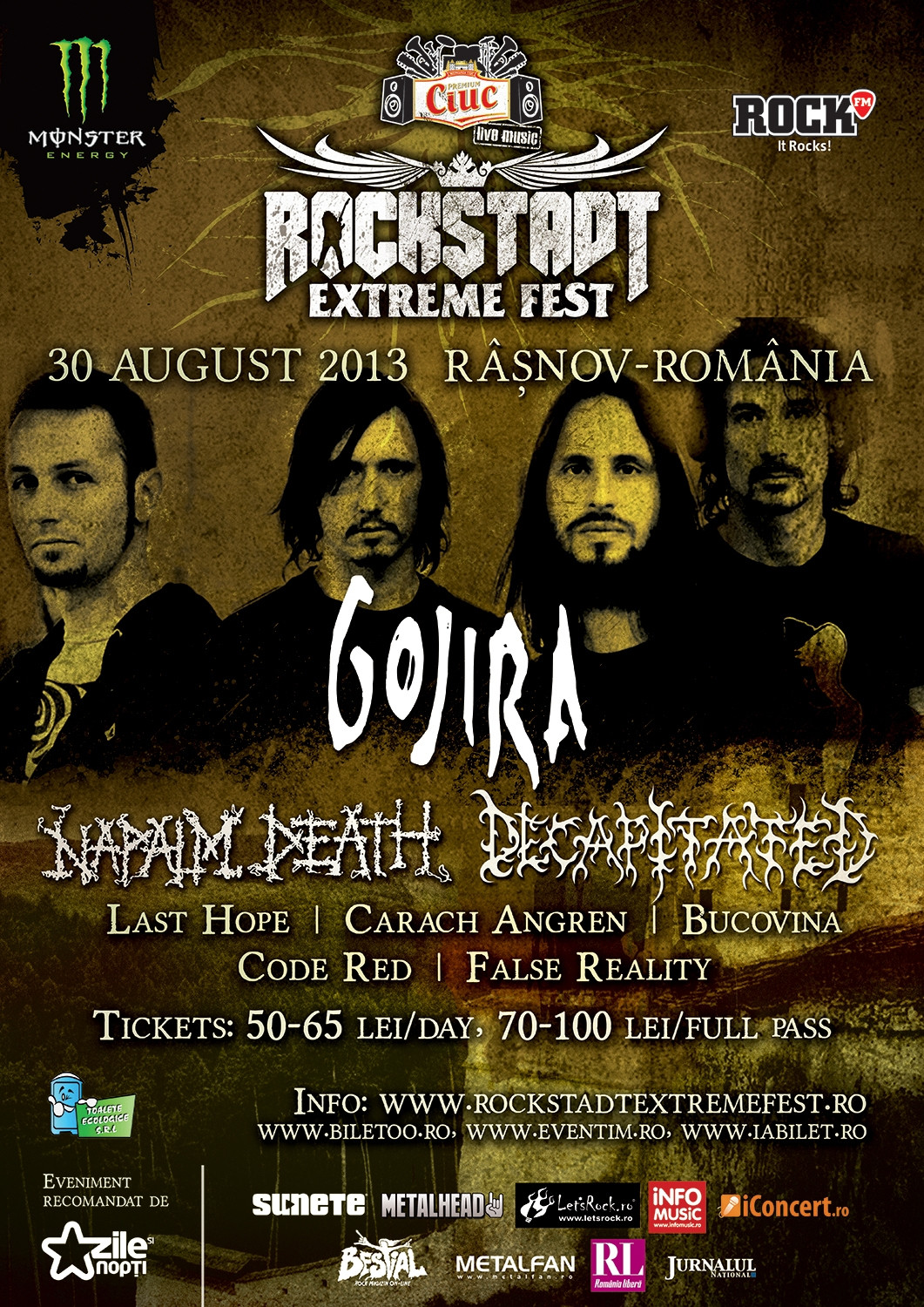 GOJIRA, cea mai buna trupa LIVE la premiile Golden Gods ale Metal Hammer, concerteaza in Romania