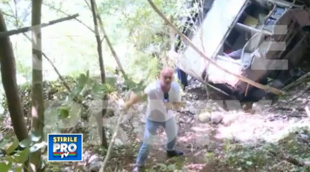 Ce a mai ramas din autocarul in care au murit 18 romani. Relatare Catalin Radu Tanase din Muntenegru