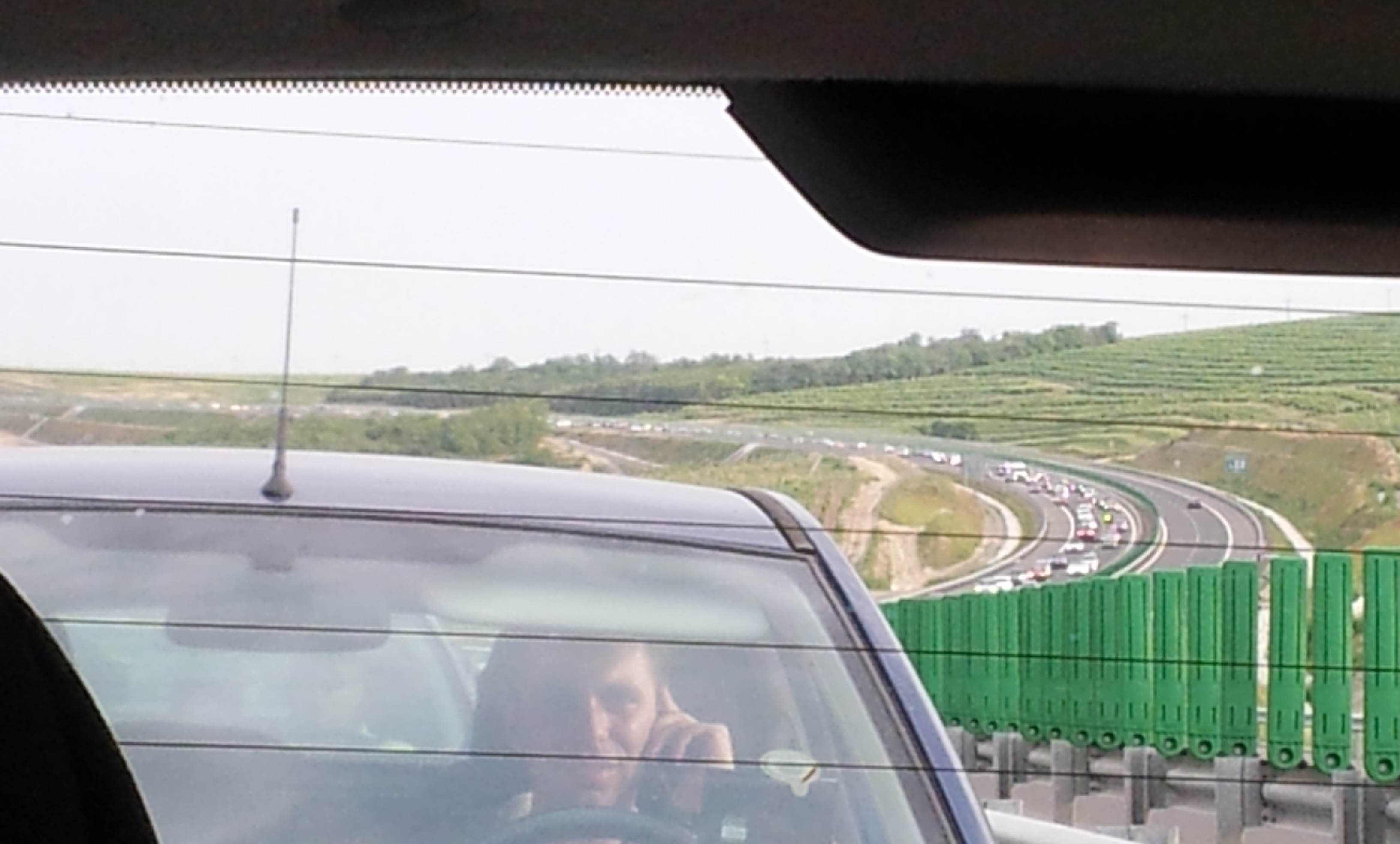 Exodul de Rusalii. Coada kilometrica pe Autostrada Soarelui, pe sensul de mers catre Bucuresti