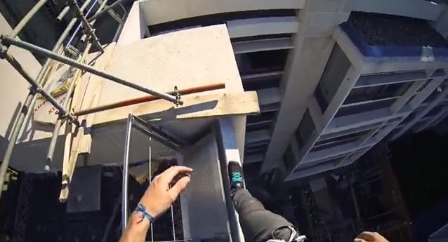 Cum se vede viata prin ochii unui practicant de Parkour. Interzis celor cu rau de inaltime. VIDEO