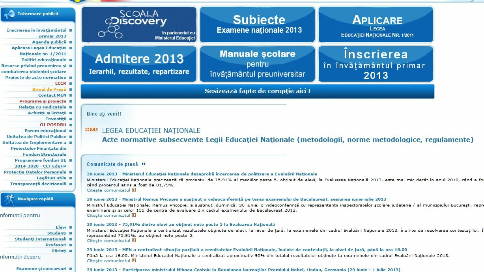 EDU.RO, site-ul oficial pe care se vor afisa REZULTATE BACALAUREAT 2013