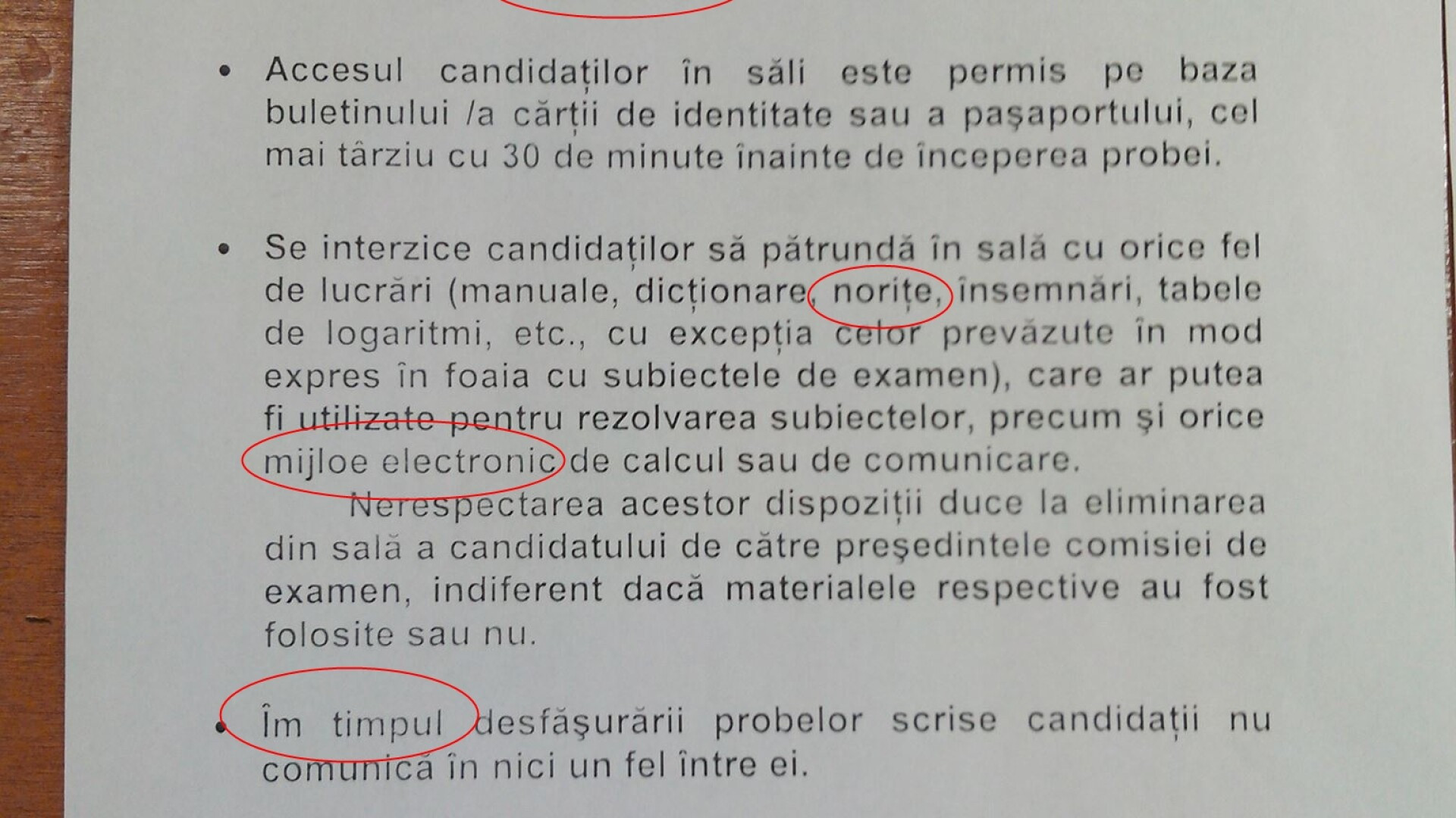 BACALAUREAT 2013. Conducerea unui liceu din Timisoara a picat proba scrisa la limba romana. FOTO