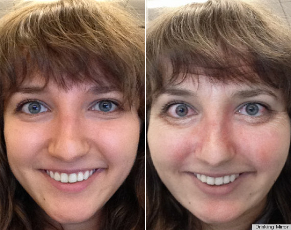 Oglinda care le sperie pe femei. Cum arata o tanara care bea 10 pahare de alcool pe saptamana