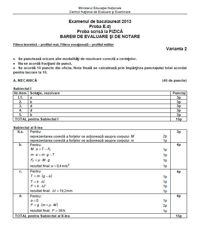fizica teoretic vocational