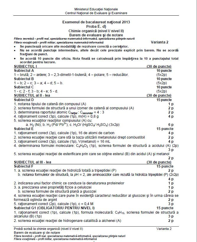 chimie organica teoretic