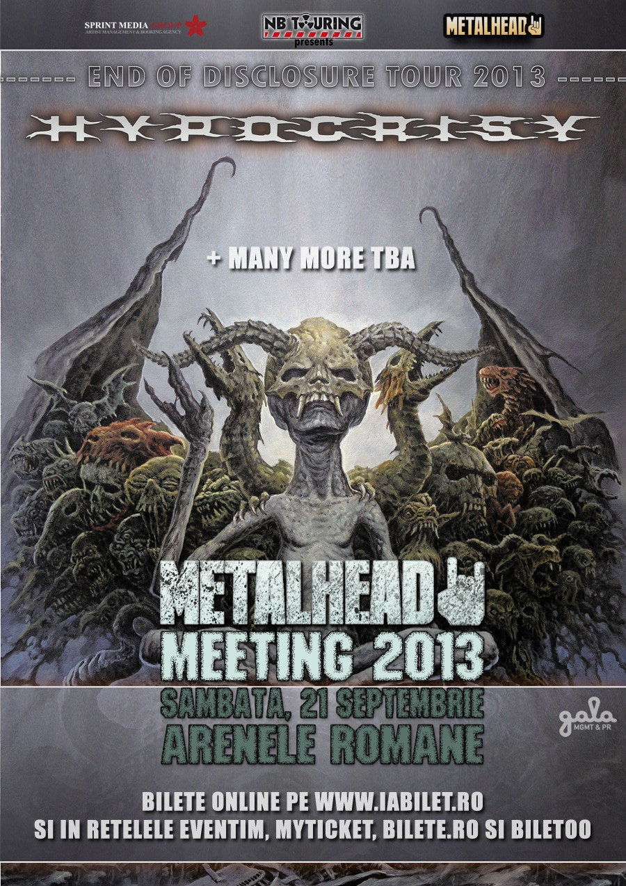 Prima editie a festivalului Metalhead Meeting, in 2013. Primul nume confirmat: Hypocrisy
