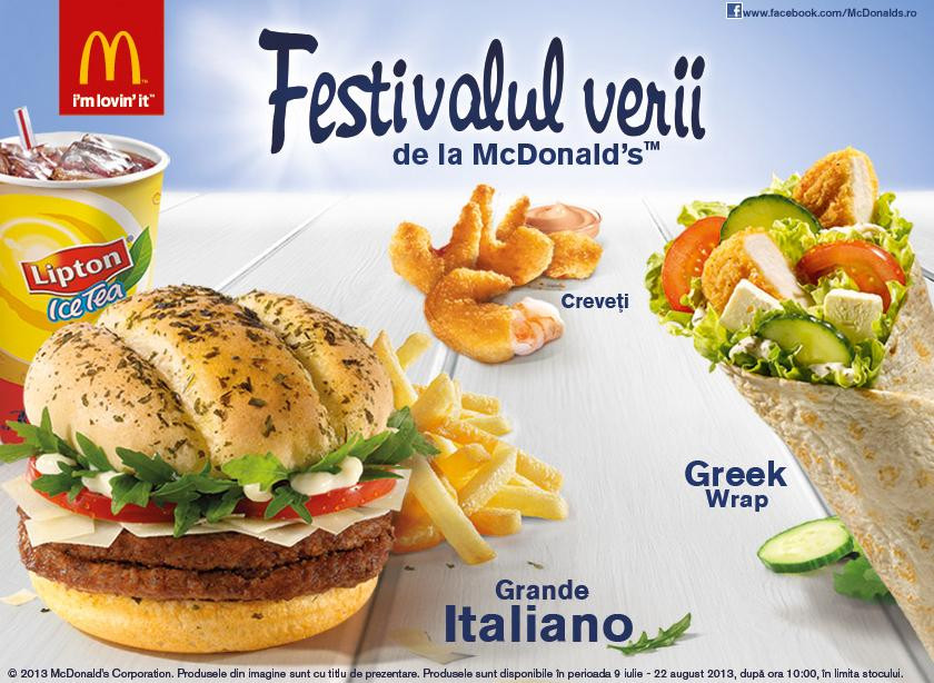 promotie McDonald's Romania, Festivalul Verii