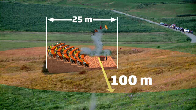 ANIMATIE GRAFICA Stirile ProTV. Ce efecte ar fi avut obuzul, daca exploda in Universitatea din Iasi