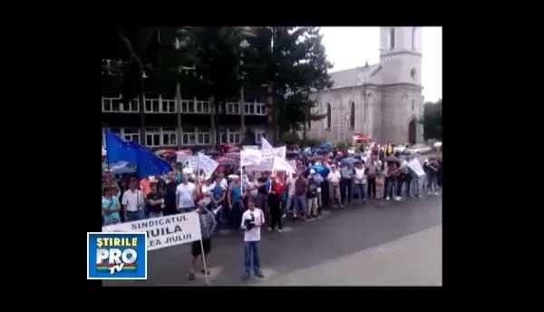 Protest al minerilor: “Noi vrem sa livram carbune, ca sa castigam o paine”. Ce ii nemultumeste