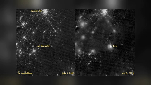 Catastrofa feroviara din Quebec pare o "neglijenta criminala": tragedia s-a vazut si din spatiu