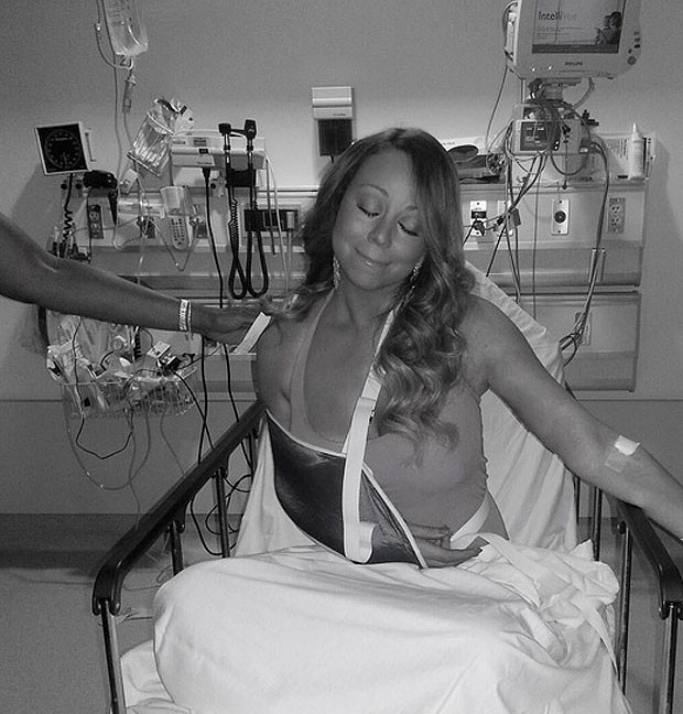 Mariah Carey, fotografiata pe patul de spital. Imaginea care i-a ingrijorat pe fani