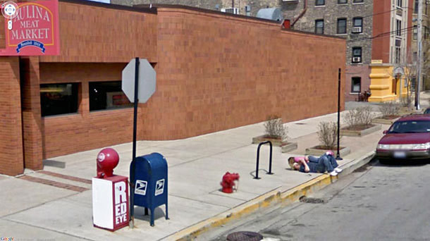 Scene inexplicabile surprinse de Google Street View. Ce apare in aceste imagini. Galerie FOTO