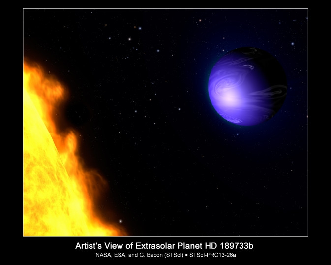 Astronomii au observat in premiera cum arata o exoplaneta. Este albastra, la fel ca Terra