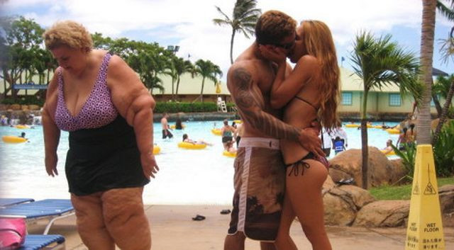 Au vrut sa se pozeze intr-un moment romantic. S-au speriat cand au vazut fotografia la final