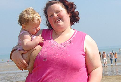 Cum arata tanara care a ramas blocata in toboganul cu apa pentru ca era prea grasa