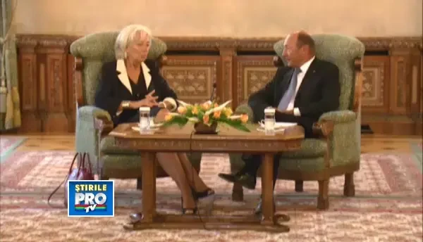 "Sanatatea, prioritara in noul acord cu FMI." Temele discutiei Basescu - Lagarde la Cotroceni